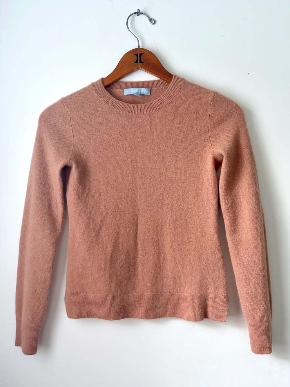 Antonio Melani Cashmere Crewneck Sweater Pink Long Sleeve